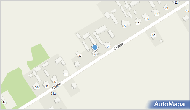 Cisew, Cisew, 29, mapa Cisew
