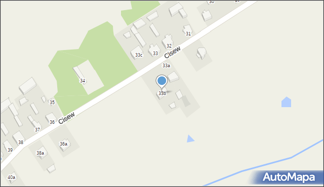 Cisew, Cisew, 33b, mapa Cisew