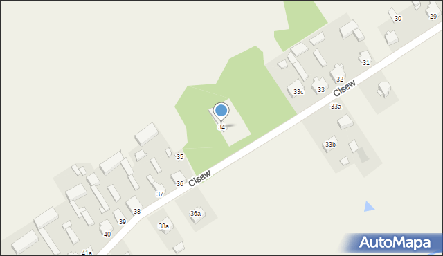 Cisew, Cisew, 34, mapa Cisew