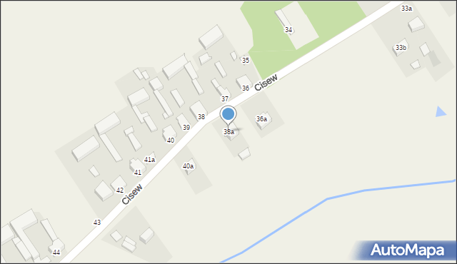 Cisew, Cisew, 38a, mapa Cisew