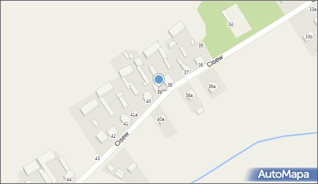 Cisew, Cisew, 39, mapa Cisew