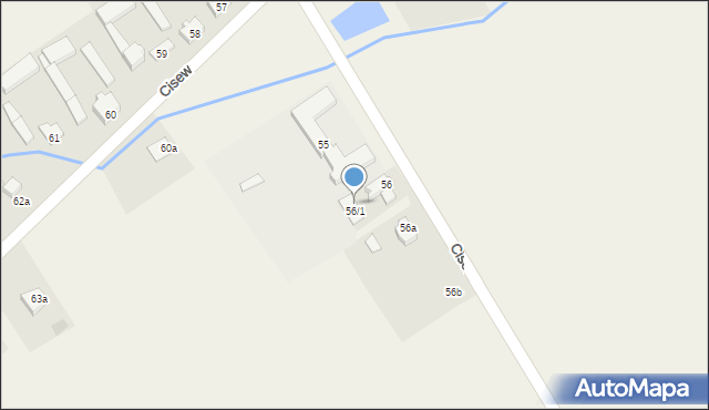 Cisew, Cisew, 56/2, mapa Cisew