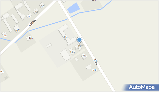 Cisew, Cisew, 56, mapa Cisew