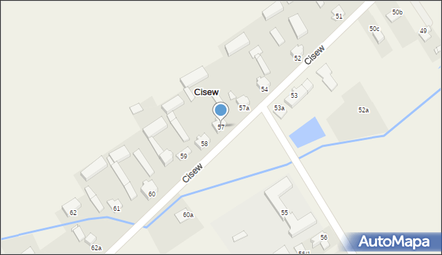 Cisew, Cisew, 57, mapa Cisew