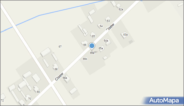 Cisew, Cisew, 66a, mapa Cisew