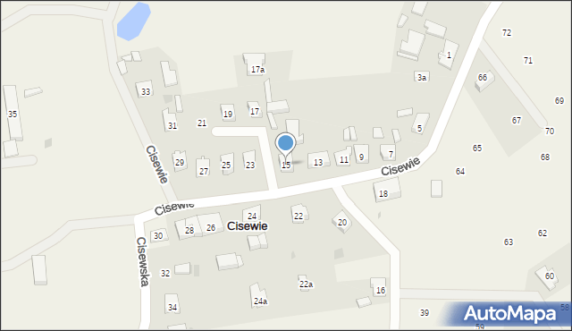 Cisewie, Cisewie, 15, mapa Cisewie