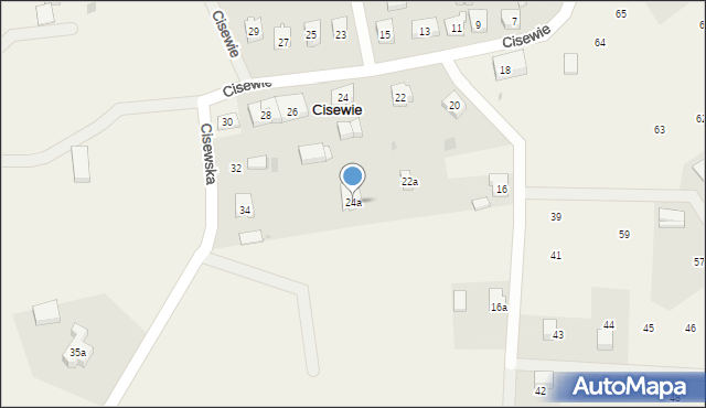 Cisewie, Cisewie, 24a, mapa Cisewie