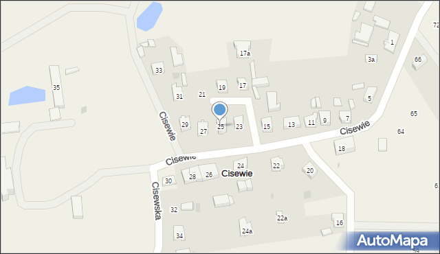 Cisewie, Cisewie, 25, mapa Cisewie