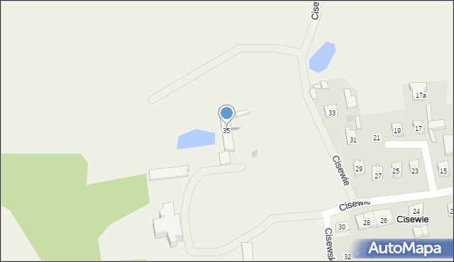 Cisewie, Cisewie, 35, mapa Cisewie