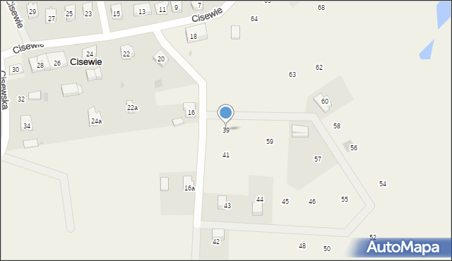 Cisewie, Cisewie, 39, mapa Cisewie