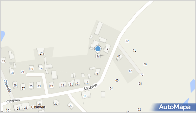 Cisewie, Cisewie, 3a, mapa Cisewie