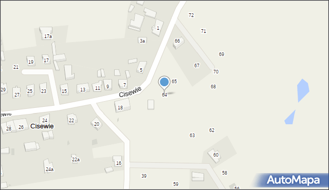 Cisewie, Cisewie, 64, mapa Cisewie