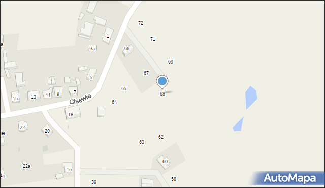 Cisewie, Cisewie, 68, mapa Cisewie