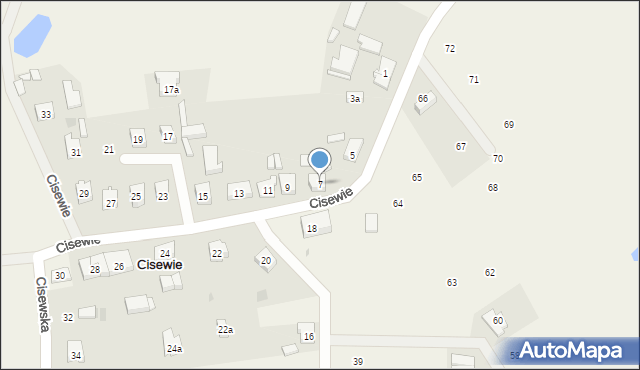 Cisewie, Cisewie, 7, mapa Cisewie