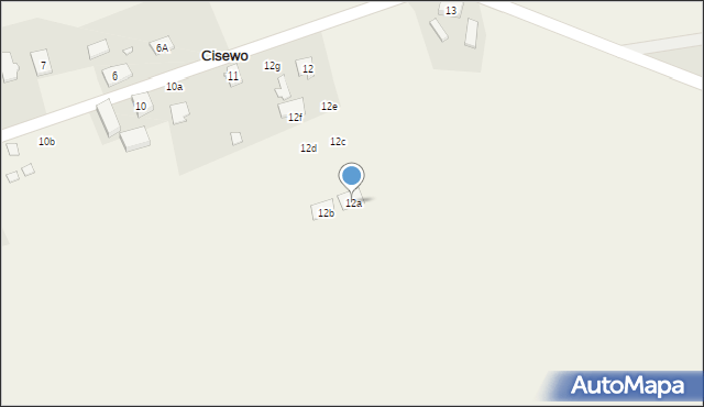 Cisewo, Cisewo, 12a, mapa Cisewo