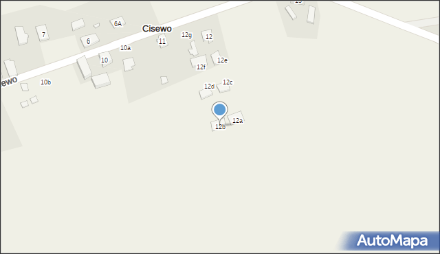 Cisewo, Cisewo, 12b, mapa Cisewo
