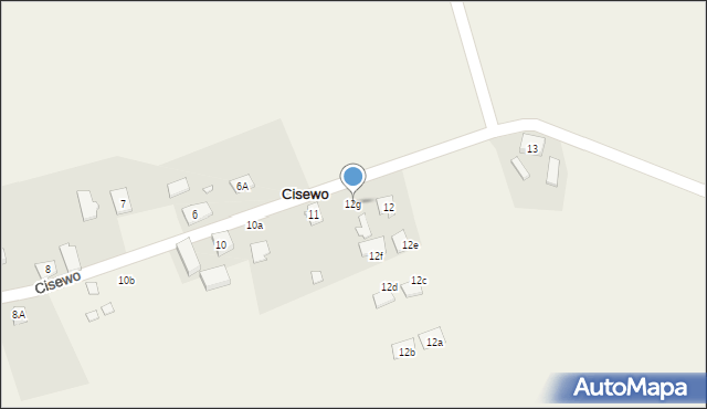 Cisewo, Cisewo, 12g, mapa Cisewo