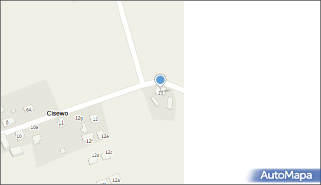 Cisewo, Cisewo, 13, mapa Cisewo