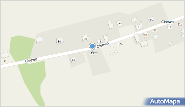 Cisewo, Cisewo, 8A, mapa Cisewo