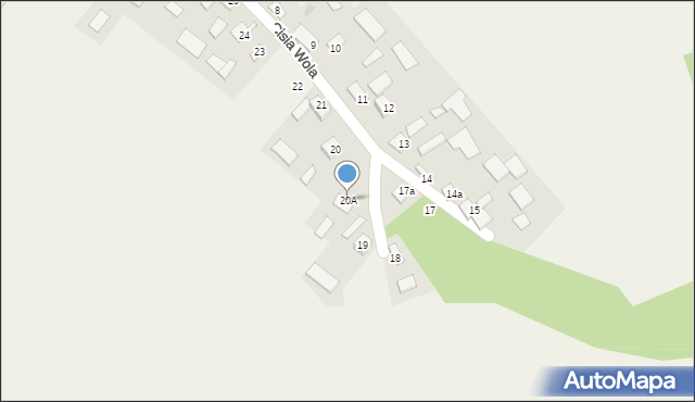 Cisia Wola, Cisia Wola, 20A, mapa Cisia Wola