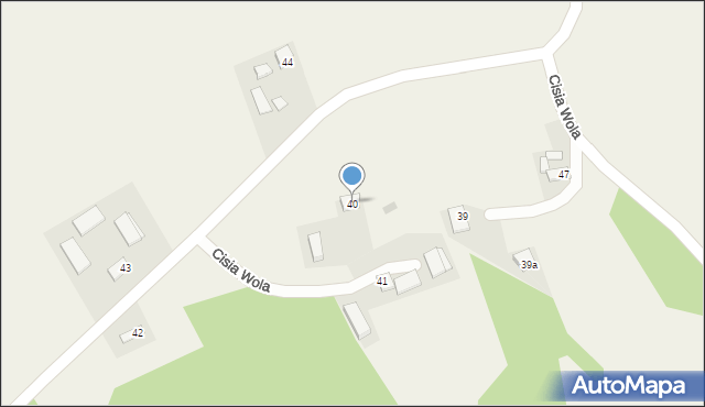 Cisia Wola, Cisia Wola, 40, mapa Cisia Wola