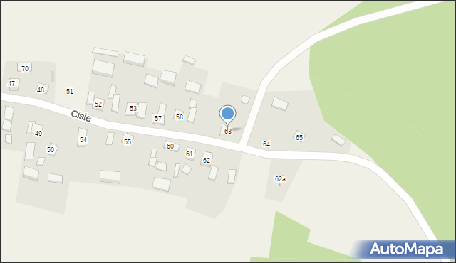 Cisie, Cisie, 63, mapa Cisie