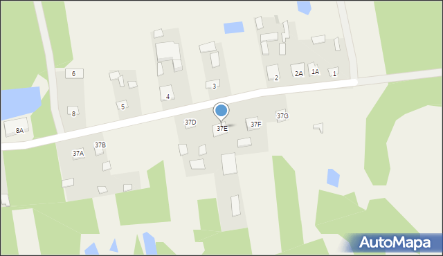 Cisie-Zagrudzie, Cisie-Zagrudzie, 37E, mapa Cisie-Zagrudzie