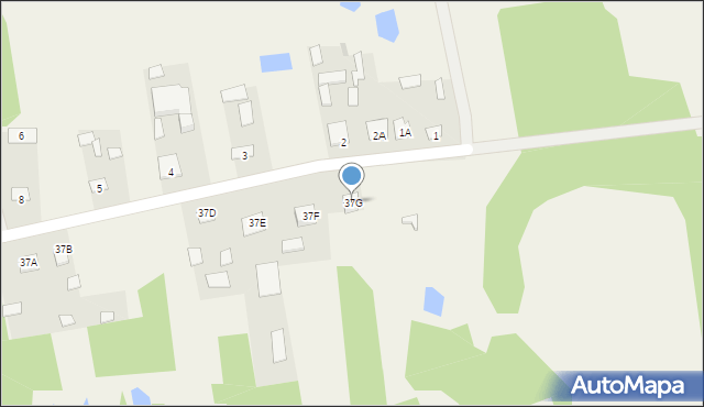 Cisie-Zagrudzie, Cisie-Zagrudzie, 37G, mapa Cisie-Zagrudzie