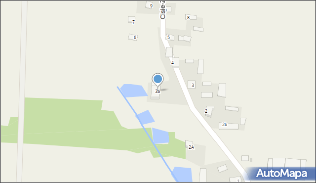Cisie-Zagrudzie, Cisie-Zagrudzie, 3a, mapa Cisie-Zagrudzie