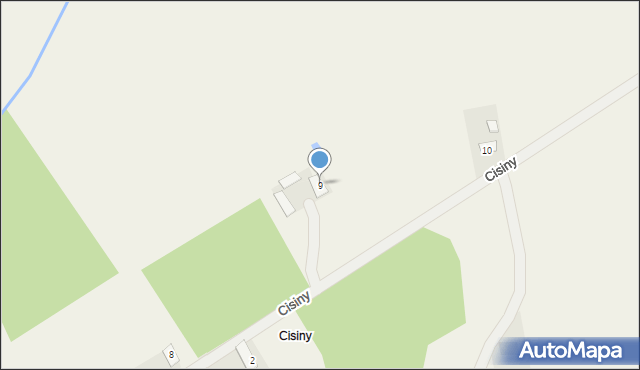 Cisiny, Cisiny, 9, mapa Cisiny