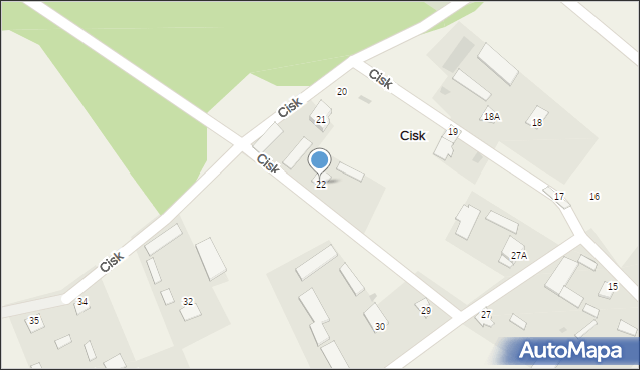 Cisk, Cisk, 22, mapa Cisk