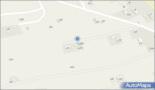 Cisna, Cisna, 120c, mapa Cisna