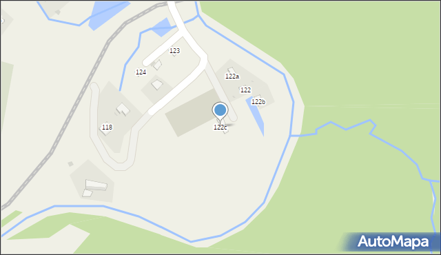 Cisna, Cisna, 122c, mapa Cisna