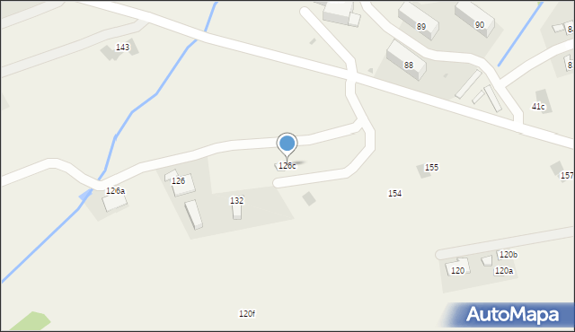 Cisna, Cisna, 126c, mapa Cisna