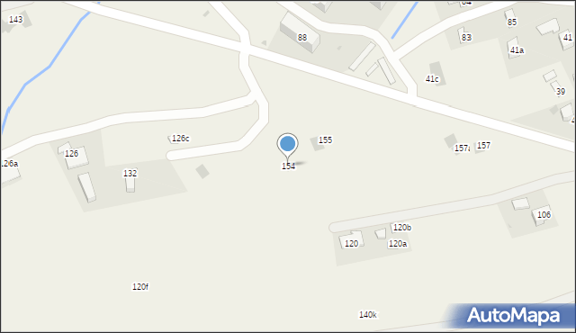 Cisna, Cisna, 154, mapa Cisna