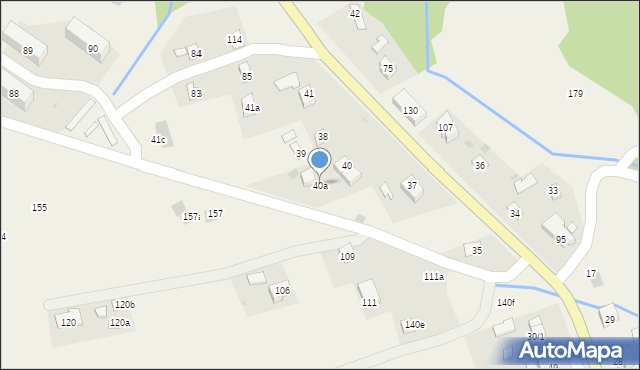 Cisna, Cisna, 40a, mapa Cisna