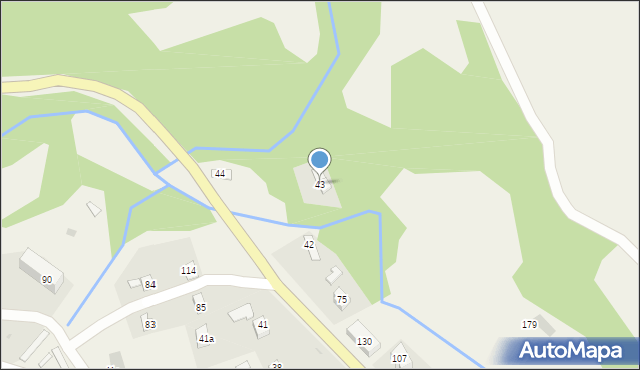 Cisna, Cisna, 43, mapa Cisna