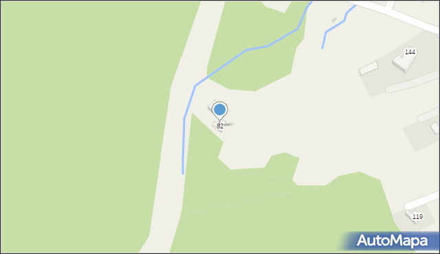 Cisna, Cisna, 82, mapa Cisna