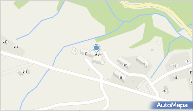 Cisna, Cisna, 87a, mapa Cisna