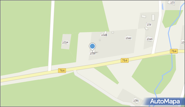 Cisów, Cisów, 103b, mapa Cisów