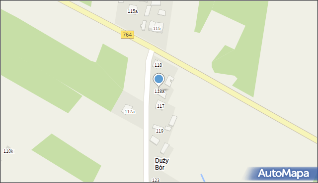 Cisów, Cisów, 118a, mapa Cisów