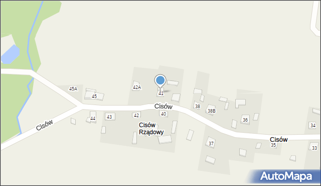 Cisów, Cisów, 41, mapa Cisów
