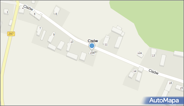Cisów, Cisów, 10A, mapa Cisów