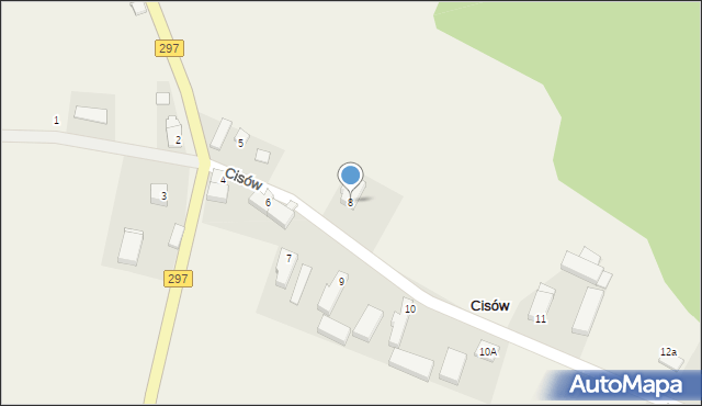 Cisów, Cisów, 8, mapa Cisów