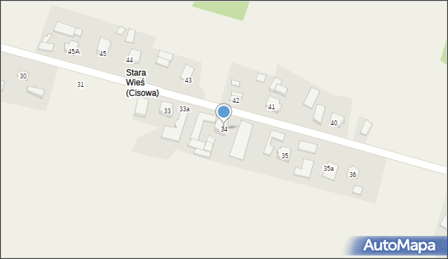 Cisowa, Cisowa, 34, mapa Cisowa