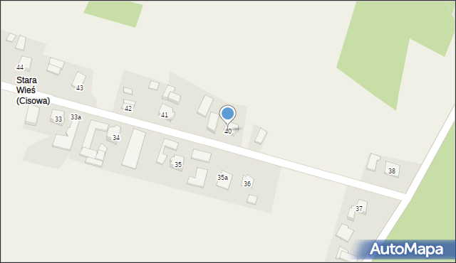 Cisowa, Cisowa, 40, mapa Cisowa