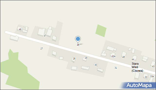 Cisowa, Cisowa, 46, mapa Cisowa
