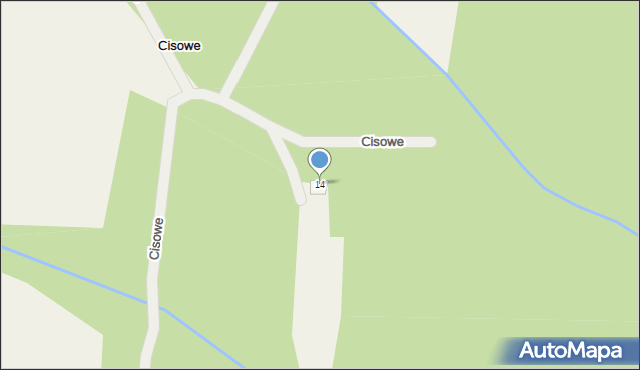 Cisowe, Cisowe, 14, mapa Cisowe