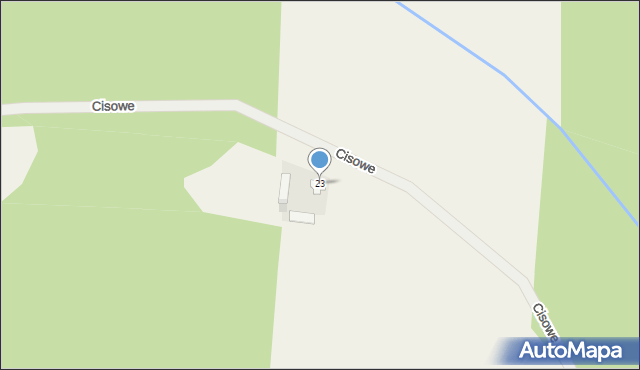 Cisowe, Cisowe, 23, mapa Cisowe