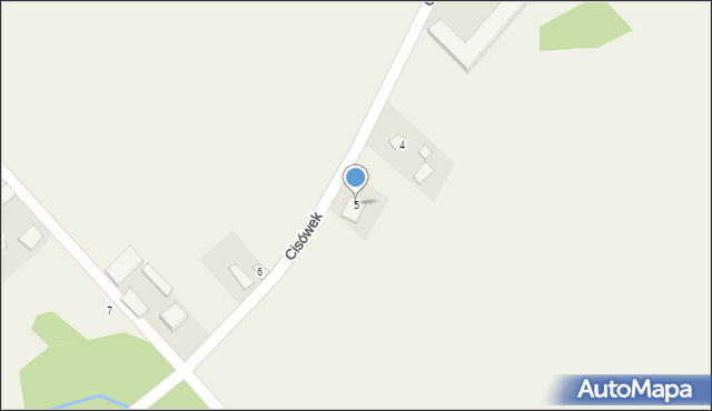Cisówek, Cisówek, 5, mapa Cisówek